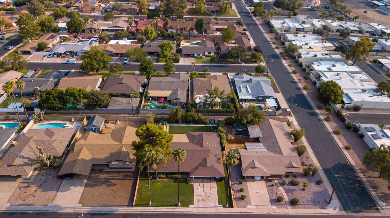 Aerial view of a well-maintained residential community in Wilsonville, Oregon.